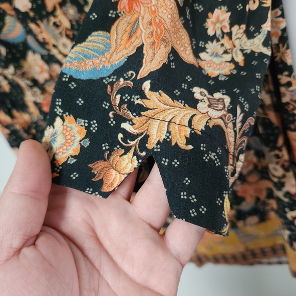 Desigual Paula paisley shift dress tunic size large autumn - Picture 11 of 14